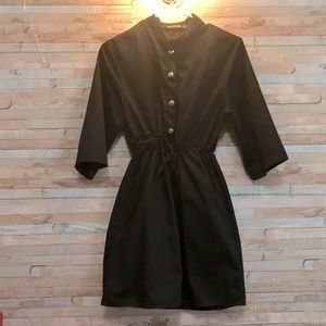 PLT Semi collared button-up mini dress